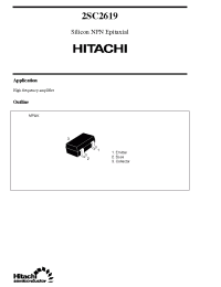 Datasheet 2SC2619 manufacturer Hitachi