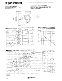 Datasheet 2SC2928 manufacturer Hitachi
