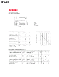 Datasheet 2SC3652 manufacturer Hitachi