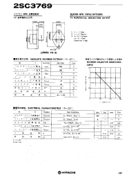 Datasheet 2SC3769 manufacturer Hitachi