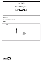 Datasheet 2SC3836 manufacturer Hitachi