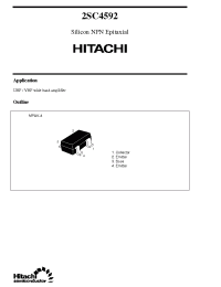 Datasheet 2SC4592 manufacturer Hitachi