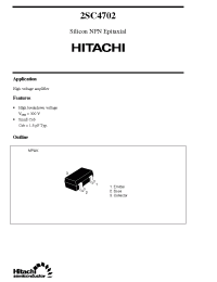Datasheet 2SC4702 manufacturer Hitachi