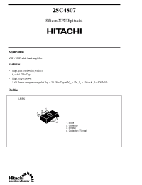 Datasheet 2SC4807 manufacturer Hitachi