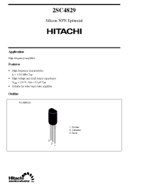 Datasheet 2SC4829 manufacturer Hitachi