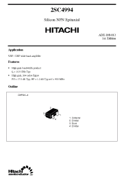 Datasheet 2SC4994 manufacturer Hitachi