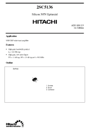 Datasheet 2SC5136 manufacturer Hitachi
