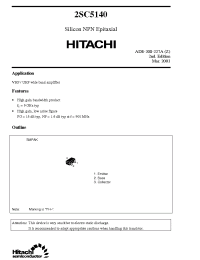 Datasheet 2SC5140 manufacturer Hitachi