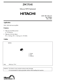 Datasheet 2SC5141 manufacturer Hitachi