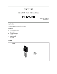 Datasheet 2SC5252 manufacturer Hitachi