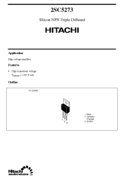 Datasheet 2SC5273 manufacturer Hitachi