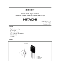 Datasheet 2SC5447 manufacturer Hitachi