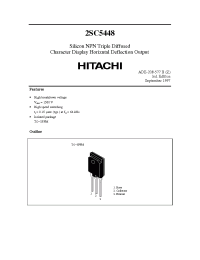 Datasheet 2SC5448 manufacturer Hitachi
