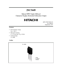 Datasheet 2SC5449 manufacturer Hitachi