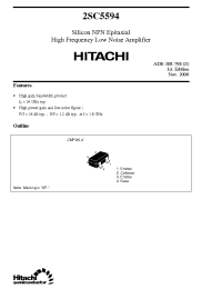 Datasheet 2SC5594 manufacturer Hitachi