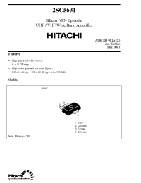Datasheet 2SC5631 manufacturer Hitachi