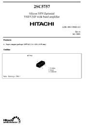 Datasheet 2SC5757 manufacturer Hitachi