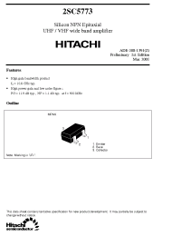 Datasheet 2SC5773 manufacturer Hitachi