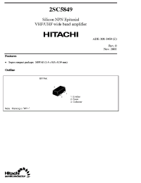 Datasheet 2SC5849 manufacturer Hitachi