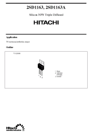Datasheet 2SD1163 manufacturer Hitachi