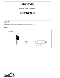 Datasheet 2SD1376 manufacturer Hitachi