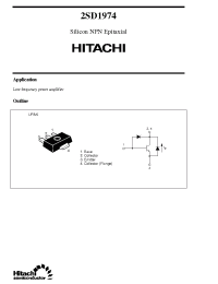 Datasheet 2SD1974 manufacturer Hitachi