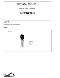 Datasheet 2SD2031 manufacturer Hitachi