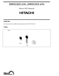 Datasheet 2SD2122 manufacturer Hitachi