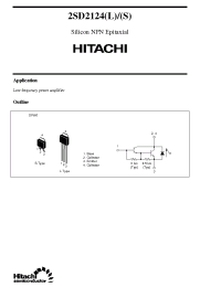 Datasheet 2SD2124 manufacturer Hitachi