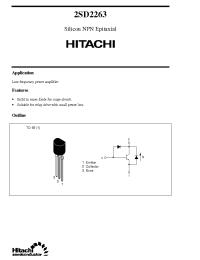 Datasheet 2SD2263 manufacturer Hitachi