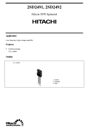 Datasheet 2SD2491 manufacturer Hitachi