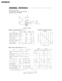 Datasheet 2SD666 manufacturer Hitachi