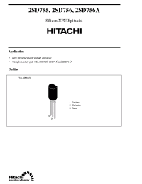 Datasheet 2SD756 manufacturer Hitachi