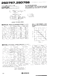 Datasheet 2SD758 manufacturer Hitachi