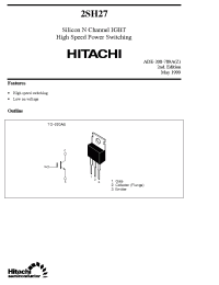 Datasheet 2SH27 manufacturer Hitachi