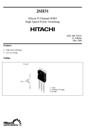 Datasheet 2SH31 manufacturer Hitachi