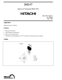 Datasheet 2SJ117 manufacturer Hitachi