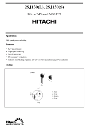 Datasheet 2SJ130L manufacturer Hitachi