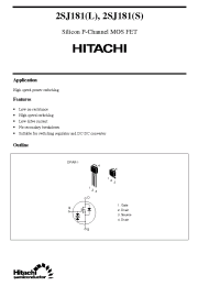 Datasheet 2SJ181 manufacturer Hitachi