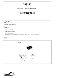 Datasheet 2SJ186 manufacturer Hitachi