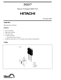 Datasheet 2SJ217 manufacturer Hitachi