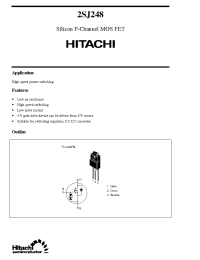 Datasheet 2SJ248 manufacturer Hitachi