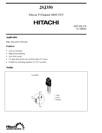 Datasheet 2SJ350 manufacturer Hitachi
