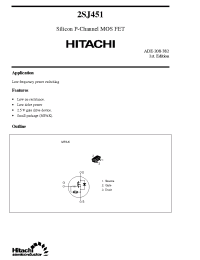 Datasheet 2SJ451 manufacturer Hitachi