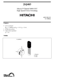 Datasheet 2SJ483 manufacturer Hitachi