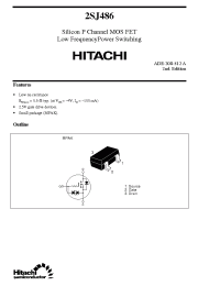 Datasheet 2SJ486 manufacturer Hitachi