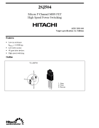 Datasheet 2SJ504 manufacturer Hitachi
