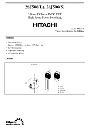 Datasheet 2SJ506L manufacturer Hitachi