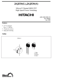 Datasheet 2SJ530 manufacturer Hitachi