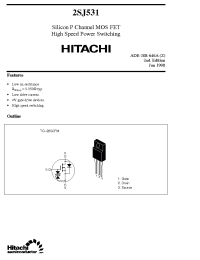 Datasheet 2SJ531 manufacturer Hitachi